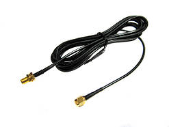 Популярний! WiFi кабель подовжувач антена RP SMA 3м - Краща якість тільки на Nukleon.com.ua