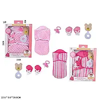 Аксесуари для ляльки арт. S60014-16 (72шт/2)   одяг, конверт, аксес короб. 22*3*28см