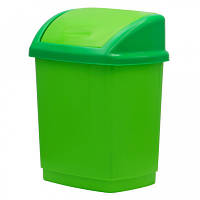 Популярний! Контейнер для сміття Горизонт Домік Салатовий 5 л (гор-02035/салатовий) - Краща якість тільки на Nukleon.com.ua