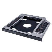 Оригінал! Фрейм-перехідник Grand-X HDD 2,5&apos;&apos; SATA2/SATA3 Slim 9,5mm (HDC-24С) - Вища Якість!
