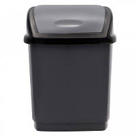 Популярний! Контейнер для сміття Горизонт Домік Металік 5 л (гор-02035/металік) - Краща якість тільки на Nukleon.com.ua