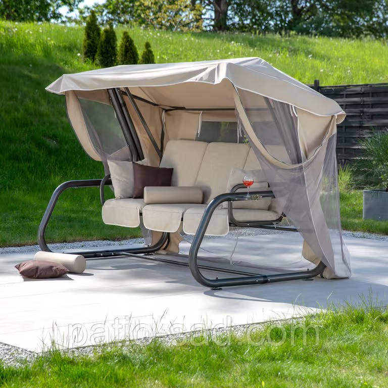 Садова гойдалка PATIO Venezia Lux з москітною сіткою, фото 1