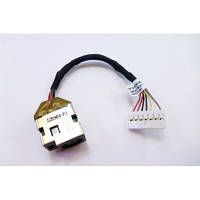 Оригінал! Роз&apos;єм живлення ноутбука з кабелем для HP PJ257 (7.4mm x 5.0mm + center pin), 7-pin, Универсальный (A49050) - Вища