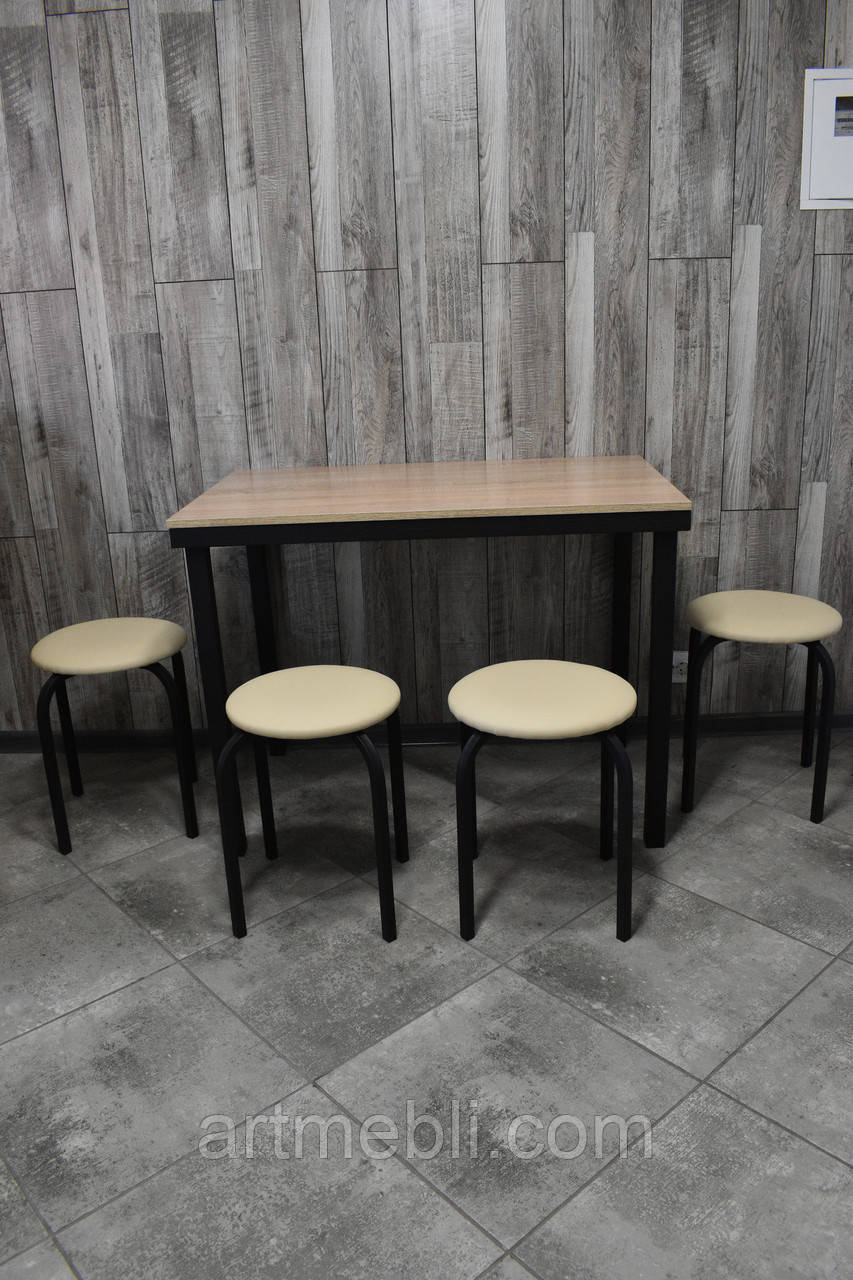 Кухонний комплект (стіл + 4 стільці), фото 1