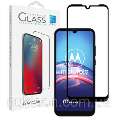 Популярний! Скло захисне ACCLAB Full Glue MOTO E6s (1283126509025) - Краща якість тільки на Nukleon.com.ua, фото 1