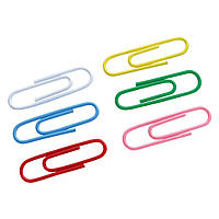 Популярний! Скріпки канцелярські Axent rounded, colored, 28 мм, 100 шт. (4106-А) - Краща якість тільки на Nukleon.com.ua