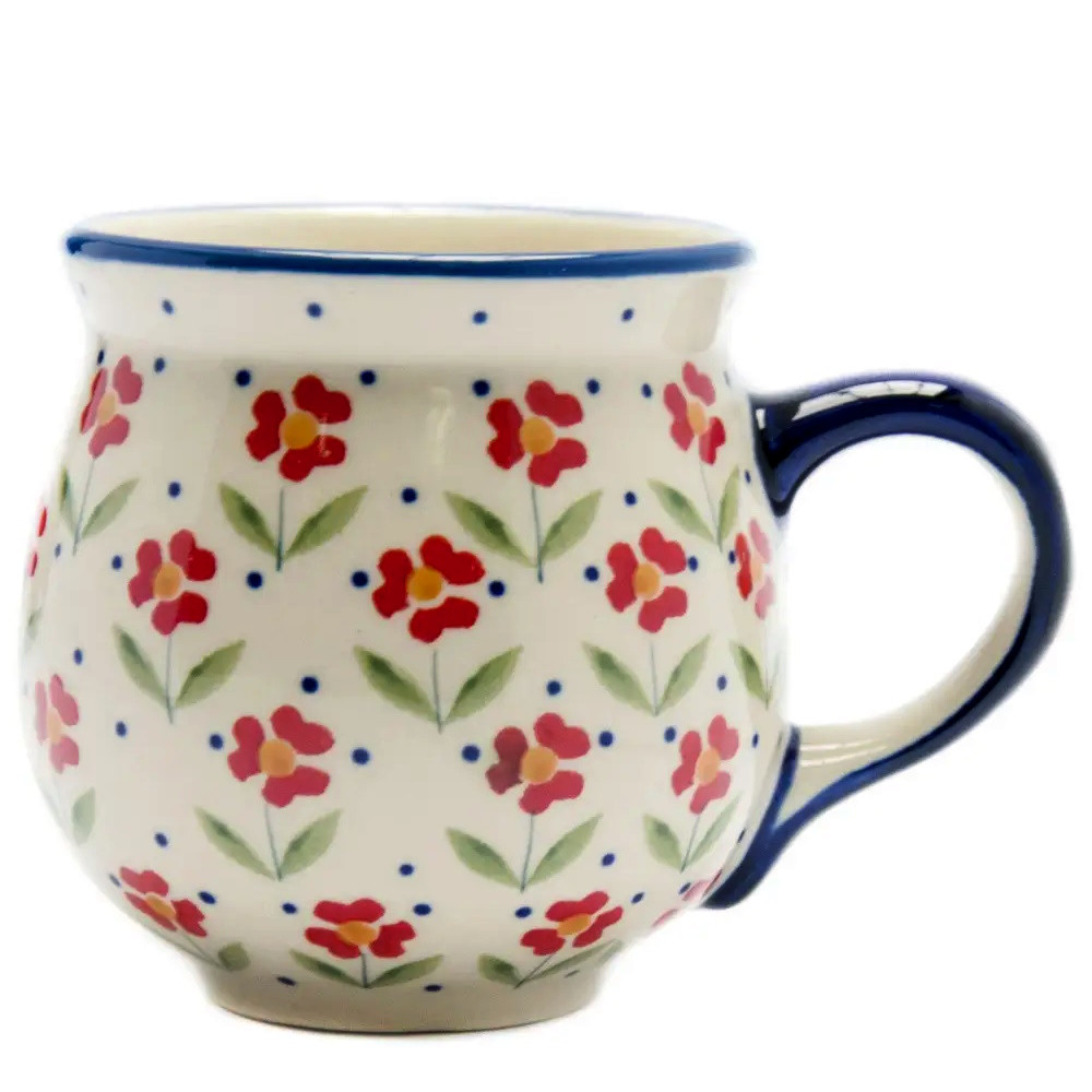 Чашка керамічна 0,3 л Бочечка Red florets