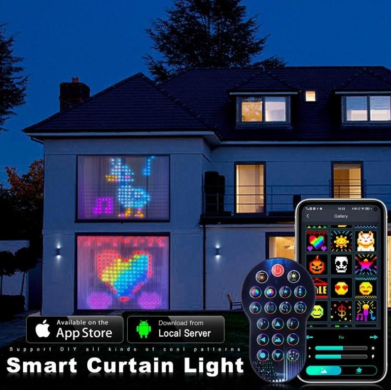 Гірлянда Штора (SFK-08) 2*2 APP Bluetooth (USB)