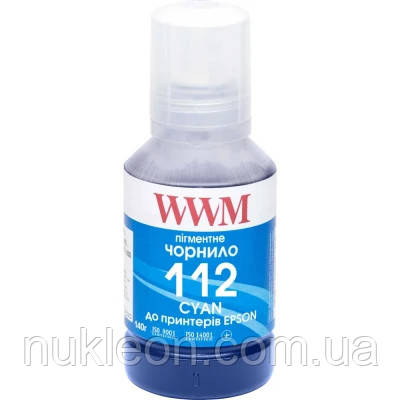 Популярний! Чорнило WWM Epson L11160/6490 №112 140г Cyan pigmented (E112CP) - Краща якість тільки на Nukleon.com.ua