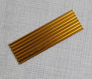 Радіатор SSD M.2 алюм. 70*22*3 мм, монт. комплект, колір - золот., фото 3
