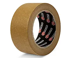 Клейка стрічка Polax скотч паперовий крафт 40 м x 48 мм