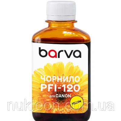 Популярний! Чорнило Barva Canon PFI-120/710 180 мл Y pirmented (C120-897) - Краща якість тільки на Nukleon.com.ua