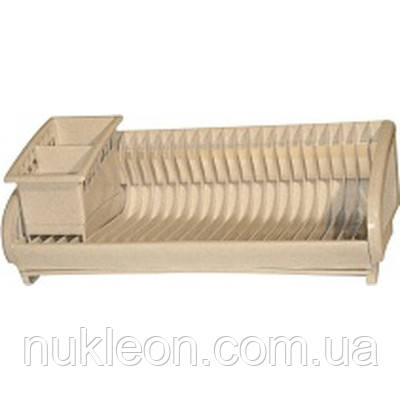 Популярний! Сушарка для посуду Ламела 47,5 х 22 х 20 см білий мармур (лмл 191/білий мармур) - Краща якість тільки на, фото 1