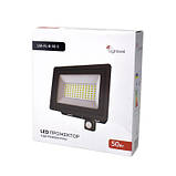 Популярний! Прожектор Lightwell LW-FL-B-50-S 50 W з датчиком руху - Краща якість тільки на Nukleon.com.ua, фото 5