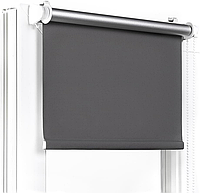 Ролеты на окна Рулонные шторы Жалюзи Блэкаут светоотражающие 061 Темно-серый