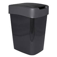 Популярний! Контейнер для сміття Алеана Євро граніт/сірий 25 л (4823052321574) - Краща якість тільки на Nukleon.com.ua