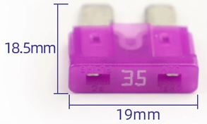 Запобіжник авто 19мм 30А, фото 3