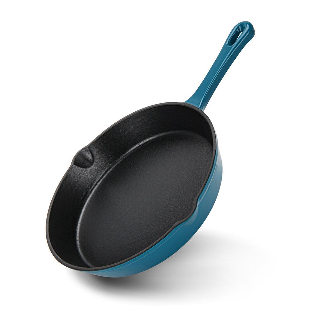 Сковорода для жарки 24х4.5см из чугуна эмалированная Fissman, фото 1