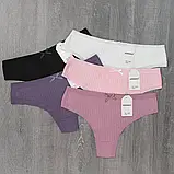 Бавовняні бразильяни з м’якої тканини в рубчик, фото 3