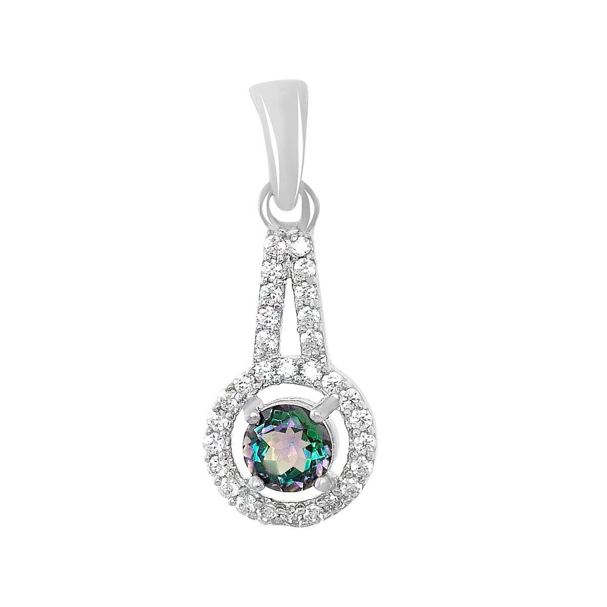 Срібна підвіска ortex з містик топазом 1.26ct (2124764)