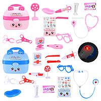 Лікар набір арт. SD169-246/SD169-296 (48шт/2)  мікс. шприц, стетоскоп, аксес короб.17,5*17,5*15 см
