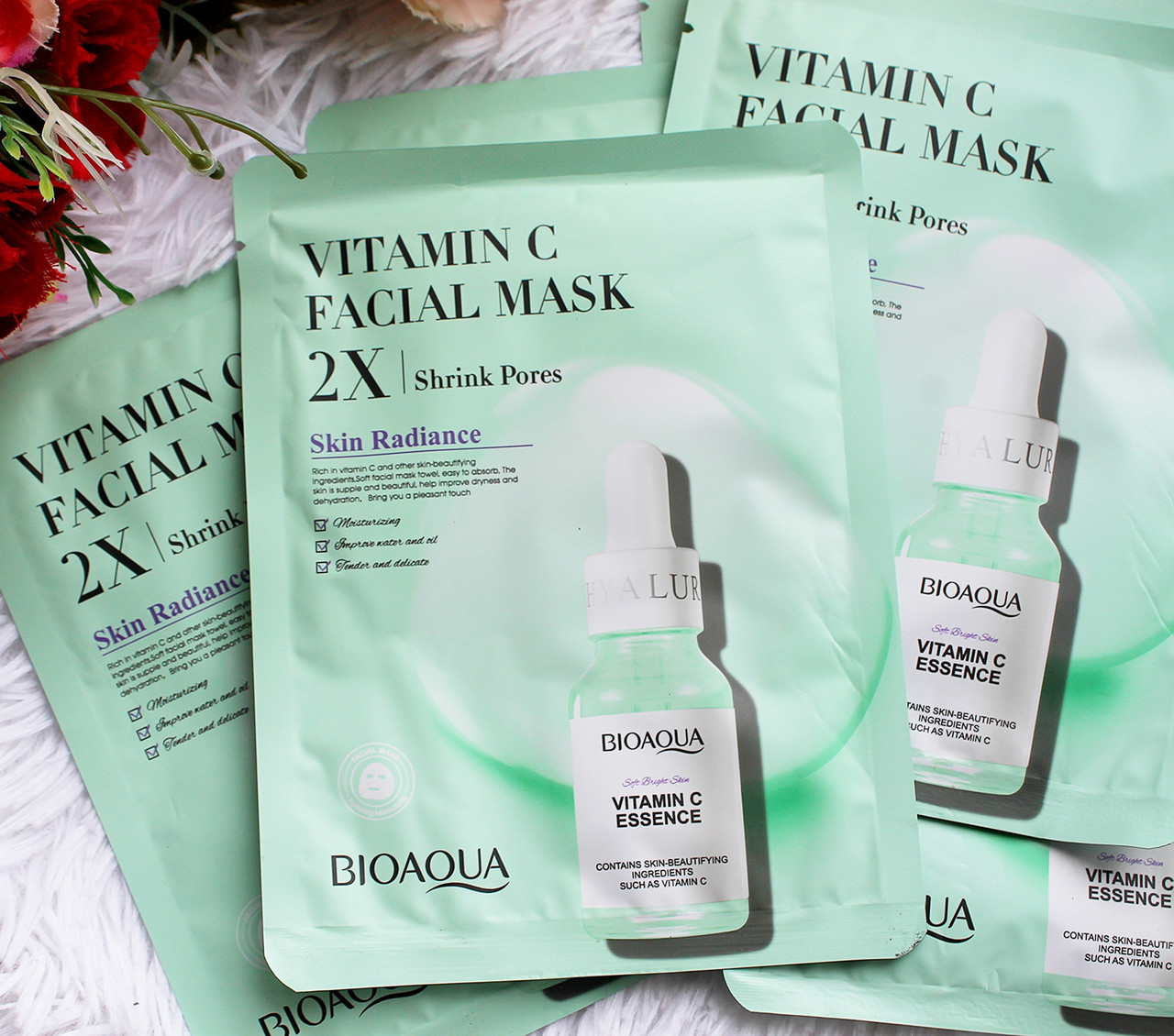 Тканинна маска для обличчя із вітаміном С Bioaqua Vitamin C Facial Mask