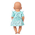 Одяг для ляльки Бебі Борн / Baby Born 40-43 см набір бірюзовий 8755, фото 4