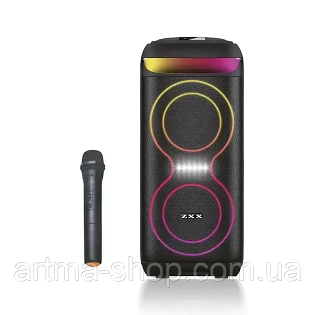 Акустична переносна колонка ZXX-5505, Потужність 40Вт, 6.5", 60х27х30 см, з мікрофоном (ZXX 5505 6732)
