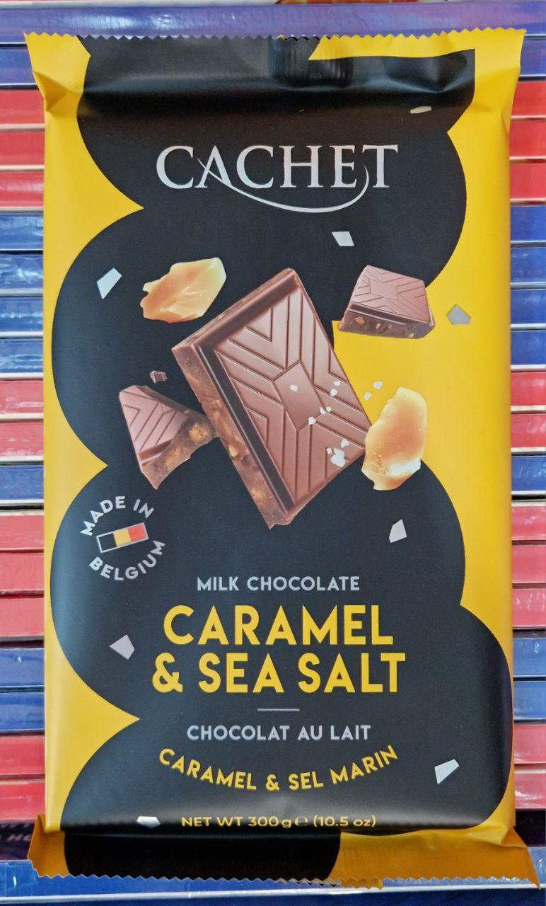 Шоколад Cachet with Caramel and Sea Salt 300 г.