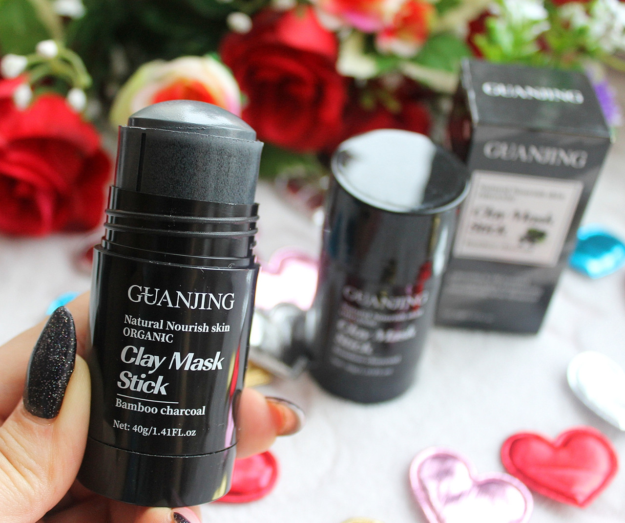 Глиняна маска для обличчя з екстрактом бамбукового вугілля Clay Mask Stick Bamboo charcoal 40g