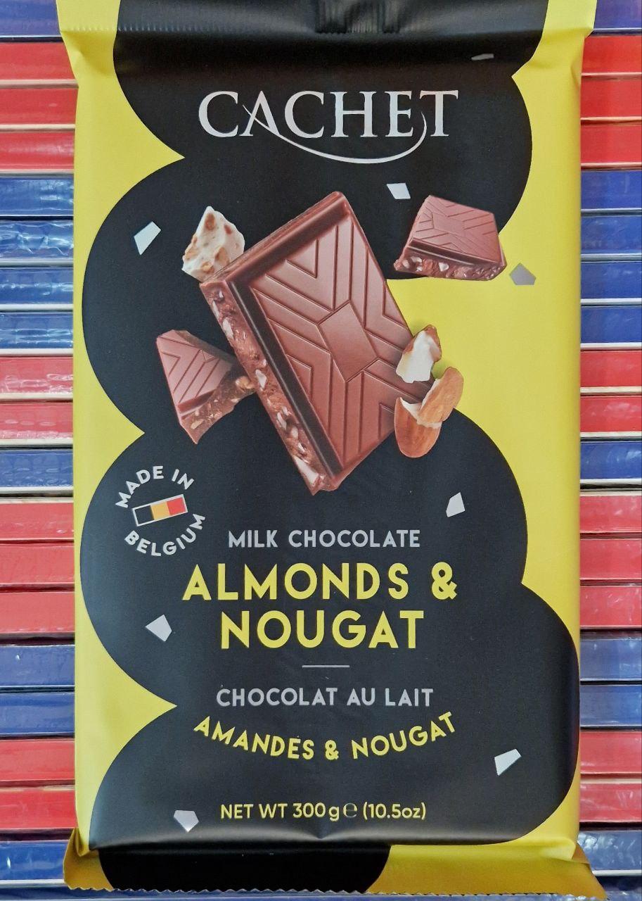 Шоколад Cachet Almonds & Nougat 300 г.