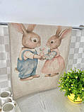 Набір кухонних рушників "Bunny Love" 2 шт. Великодні, фото 8