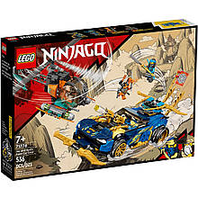 Конструктор LEGO Ninjago 71776 Перегоновий автомобіль ЕВО Джея і Нії