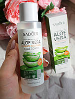 SADOER Освіжний і зволожувальний тонер для обличчя з алое вера, 120 мл