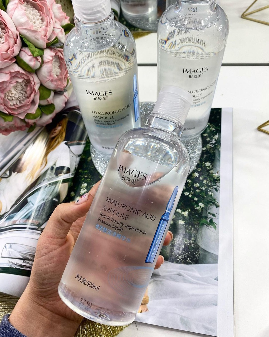 Тонер сироватка зволожувальна Images Hyaluronic Acid Ampoule з гіалуроновою кислотою, 500 мл