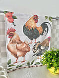 Набір кухонних рушників "Chicken Family" 2 шт., фото 5