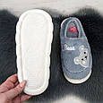 Тапочки домашні теплі жіночі або підліткові сірі з ведмедиком Fangre 4640, фото 5