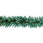 Гірлянда із ялинки зелена з білими кінчиками із плівки ПВХ Хвоя Elegant 150 см -, фото 5