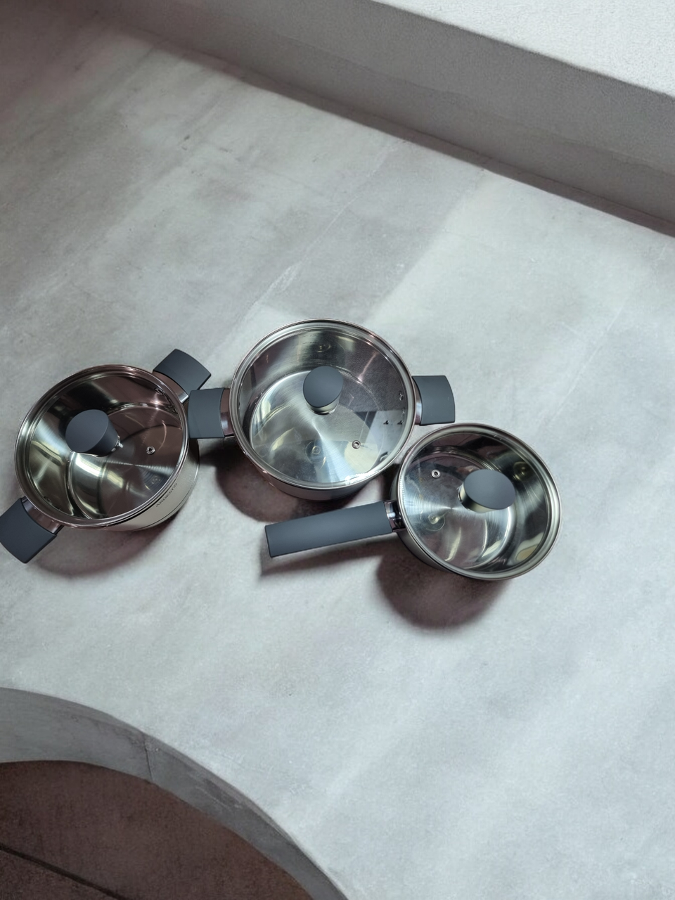 Шикарний набір посуду 6 пр. з неіржавкої сталі Ardesto Gemini Trento AR3606G