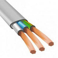 Кабель силовий ЗЗКМ 3х1.5 кв.мм гнучкий, плоский, 100м (ШВВП 3x1,5 ECG / 705863)-Гарантія!