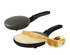 Електрична сковорідка для млинців 22см, 1000 Вт, EB-74766 / Електроблинниця від мережі / Побутова млинниця