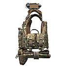Плитоноска ShieldPro Multicam зі швидким скиданням. MOLLE 9 підсумків., фото 6