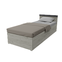 Односпальне ліжко без вкладки Сімпл 80х200 ДСП Дуб Крафт білий Neman