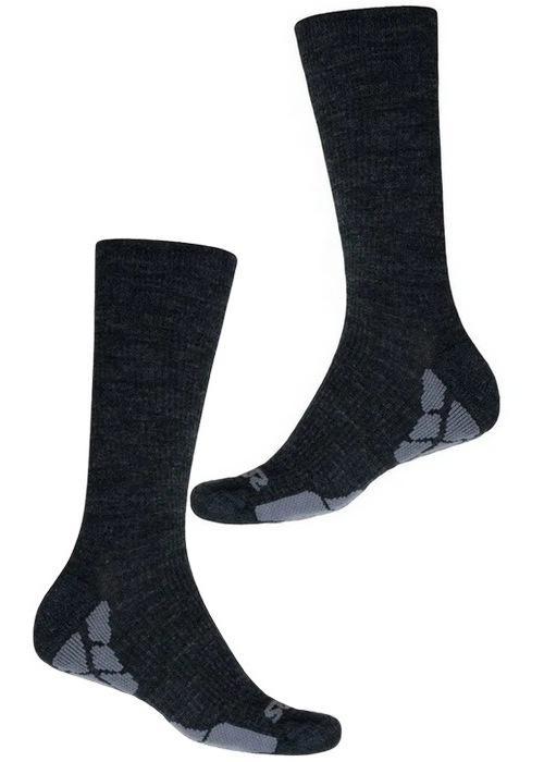 Туристичні термо шкарпетки Sensor Hiking Merino. 35-38р. Шерсть мериноса. Зимові. Сірий. Трекінгові шкарпетки SU42EM., фото 1