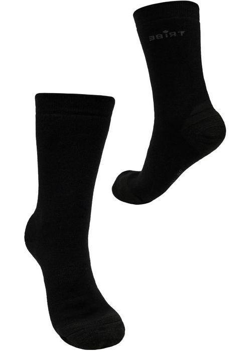 Туристичні термо шкарпетки Tribe Merino Winter. 38-40р. Шерсть мериноса. Зимові. Чорний. Трекінгові шкарпетки T-KB-0011., фото 1