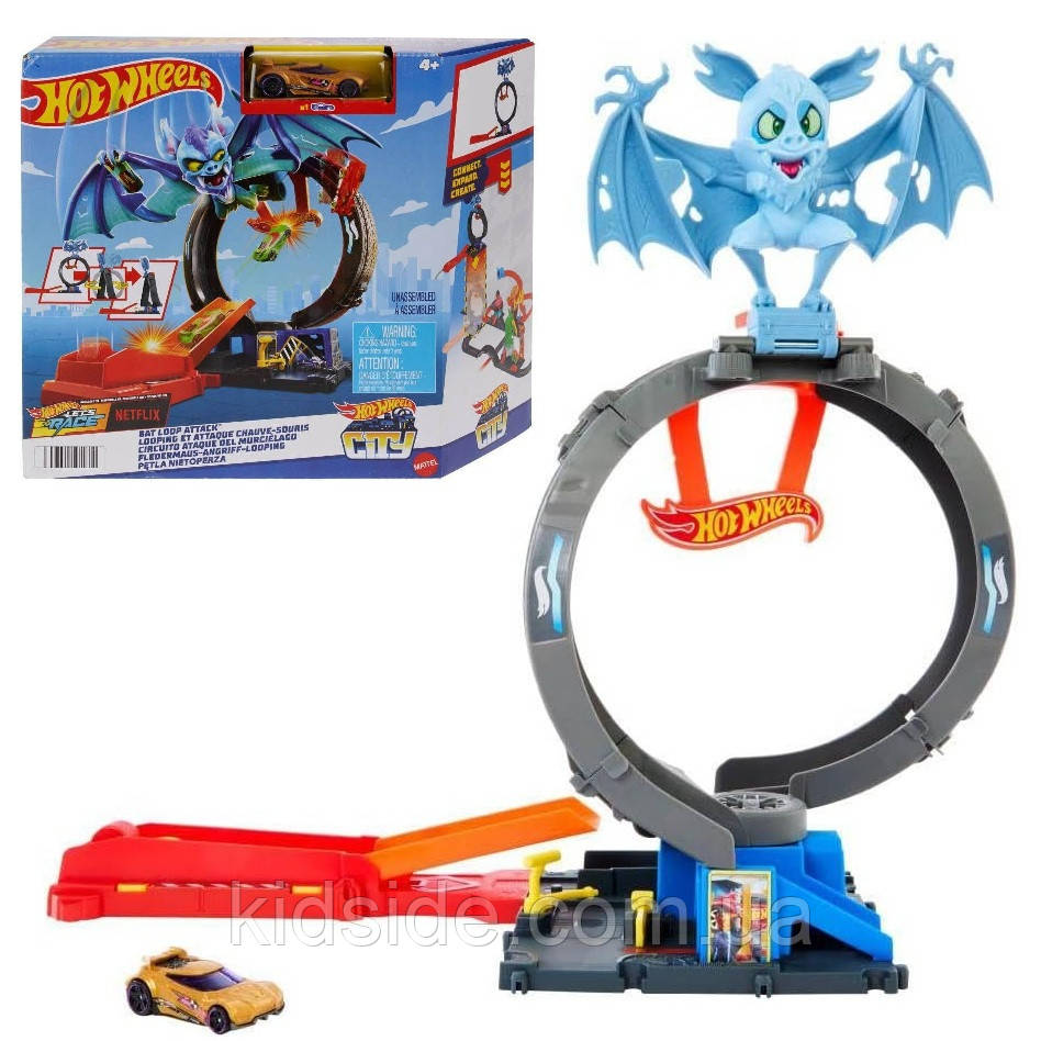 Hot Wheels HTN78 City Bat Loop Attack Автотрек Хот Вілс Атака кажана