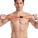 Еспандер EasyFit вісімка трубчастий зелений, фото 4