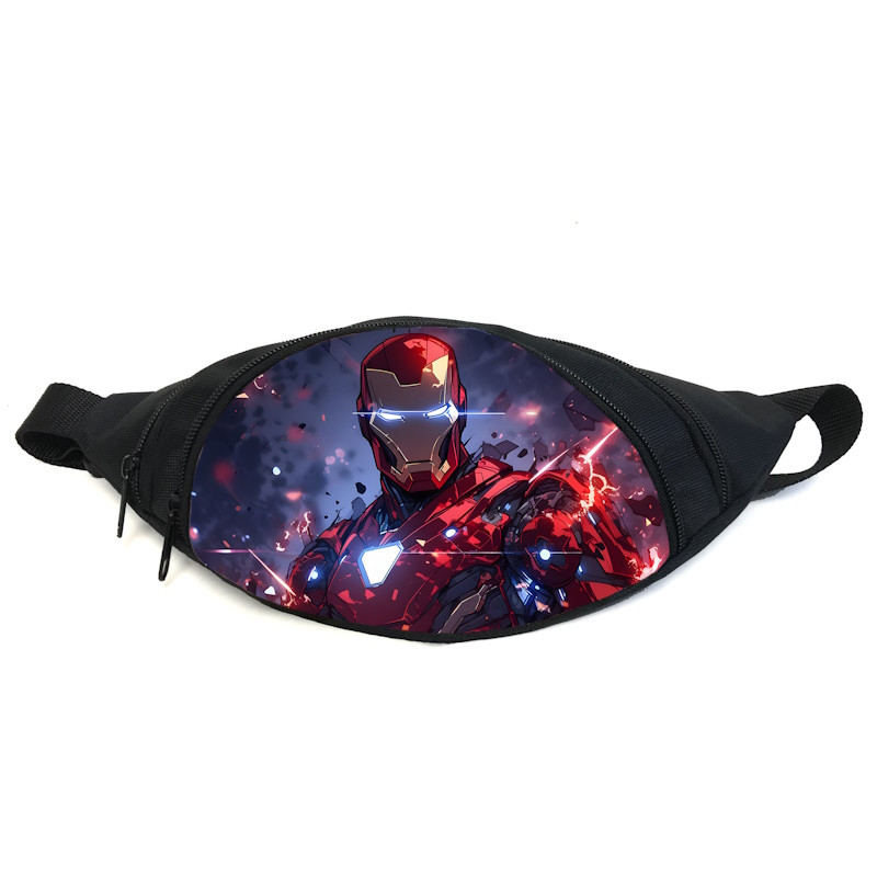 Поясна сумка бананка Залізна людина (GB- Ironman 010) Gear Bag чорна