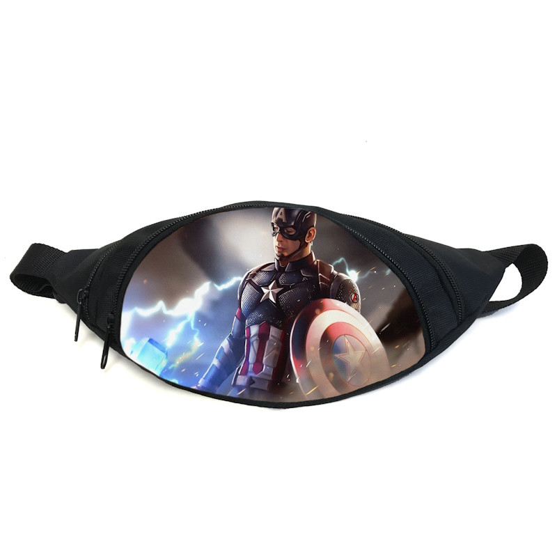 Поясна сумка бананка Капітан Америка (GB — Captain America 010) Gear Bag чорна