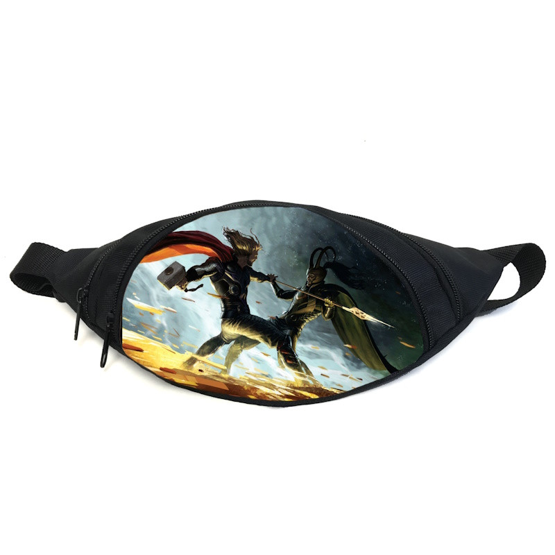 Поясна сумка бананка Локі Марвел (GB — Loki 03) Gear Bag чорна